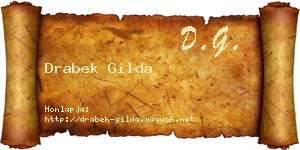 Drabek Gilda névjegykártya